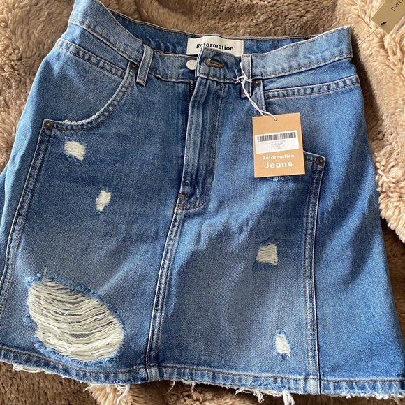 Reformation Dresses & Skirts - Reformation denim skirt size 26